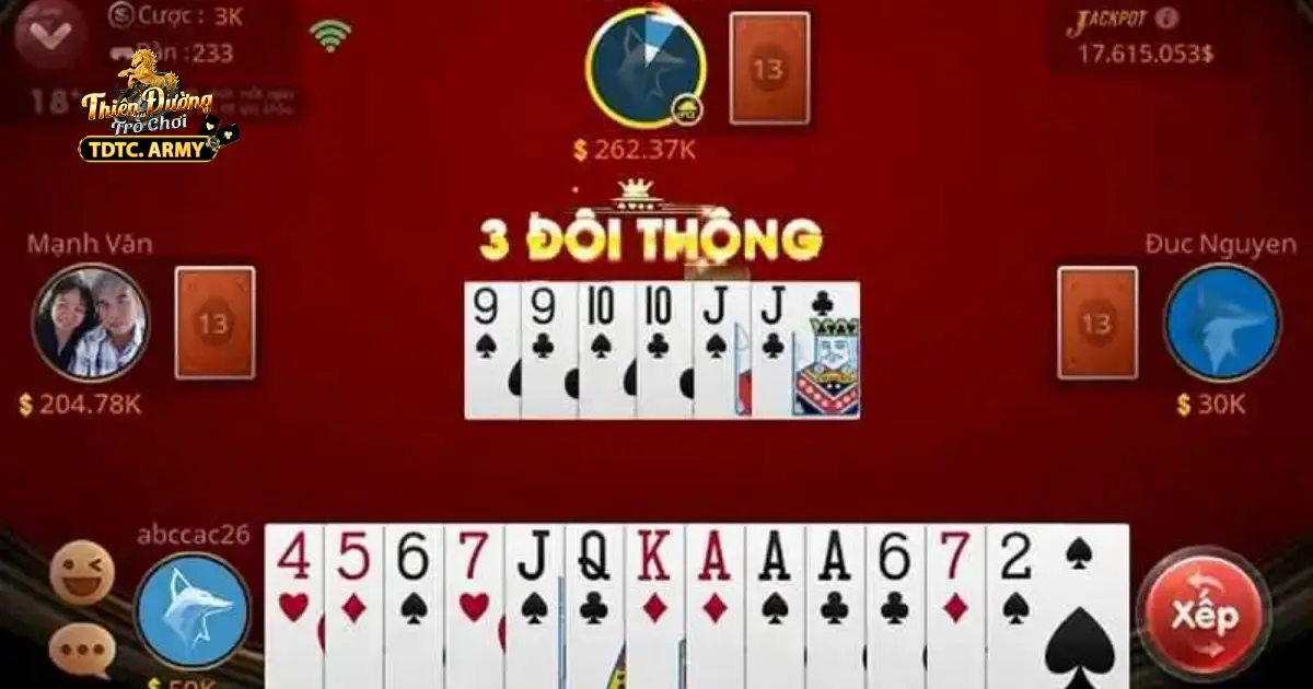 Hướng dẫn cách chơi Tiến Lên Miền Nam tại TDTC