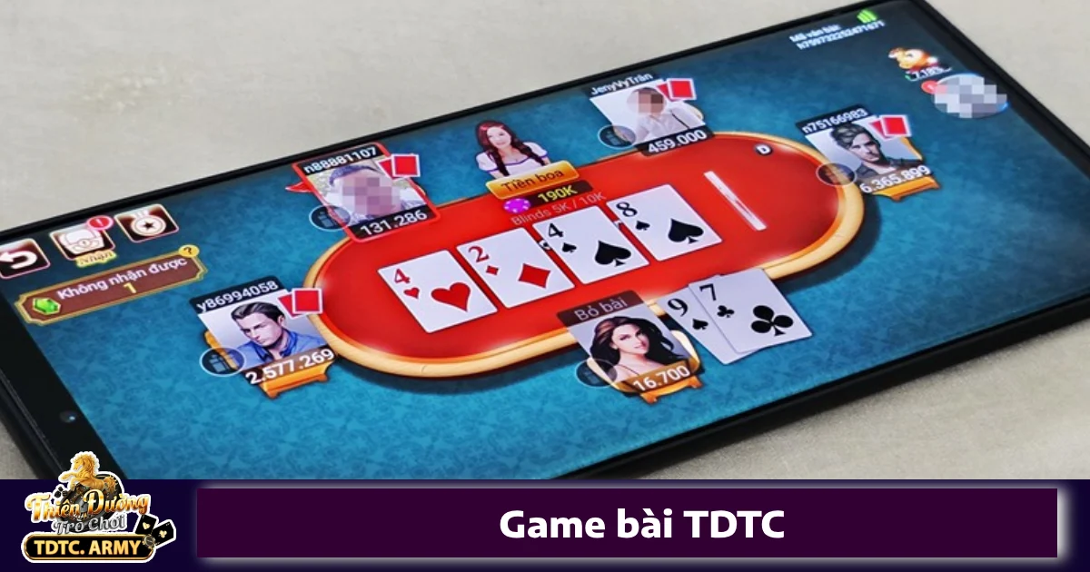 Các trò chơi bài nổi bật tại game bài TDTC