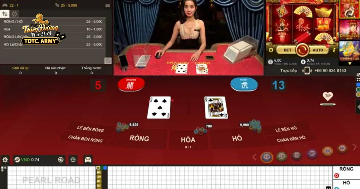 Cách đặt cược và luật chơi Rồng Hổ