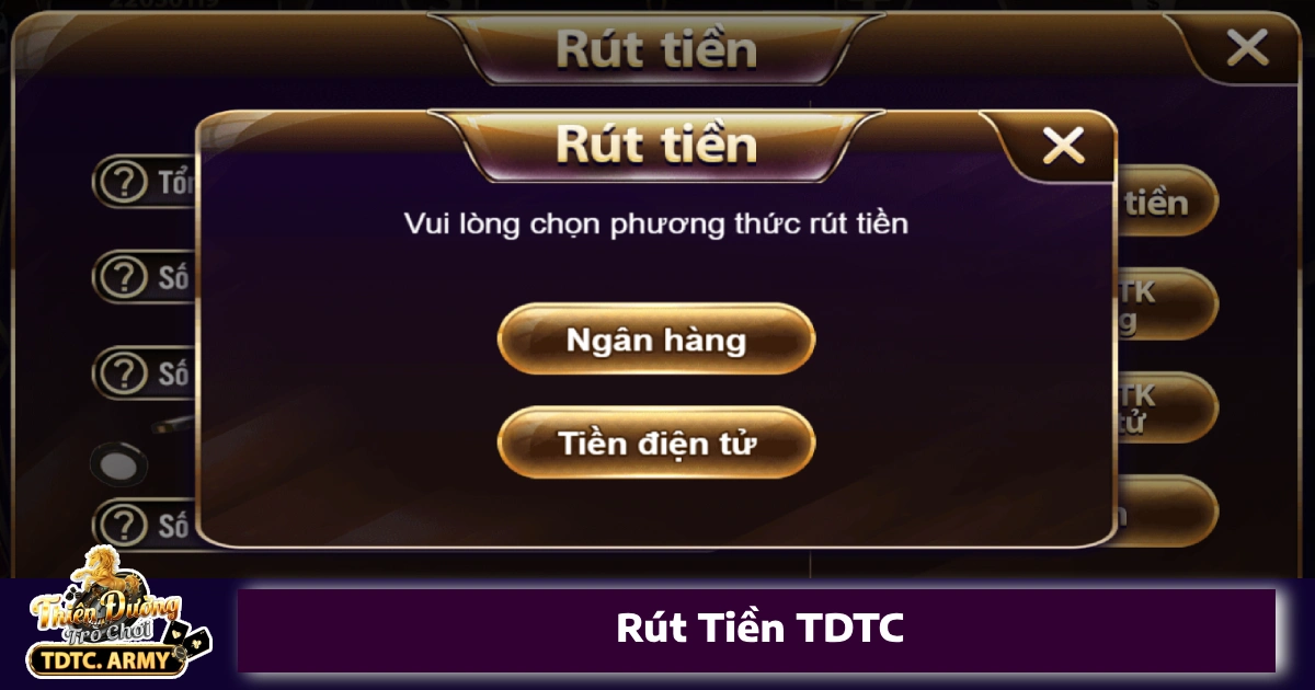 Thời gian xử lý giao dịch rút tiền TDTC